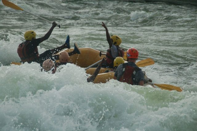 Rafting on River Nile