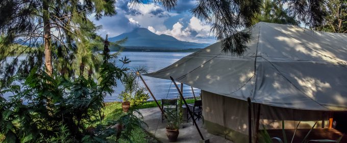 Tchegera Island on Lake Kivu