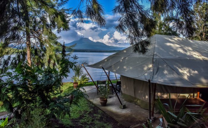 Tchegera Island on Lake Kivu